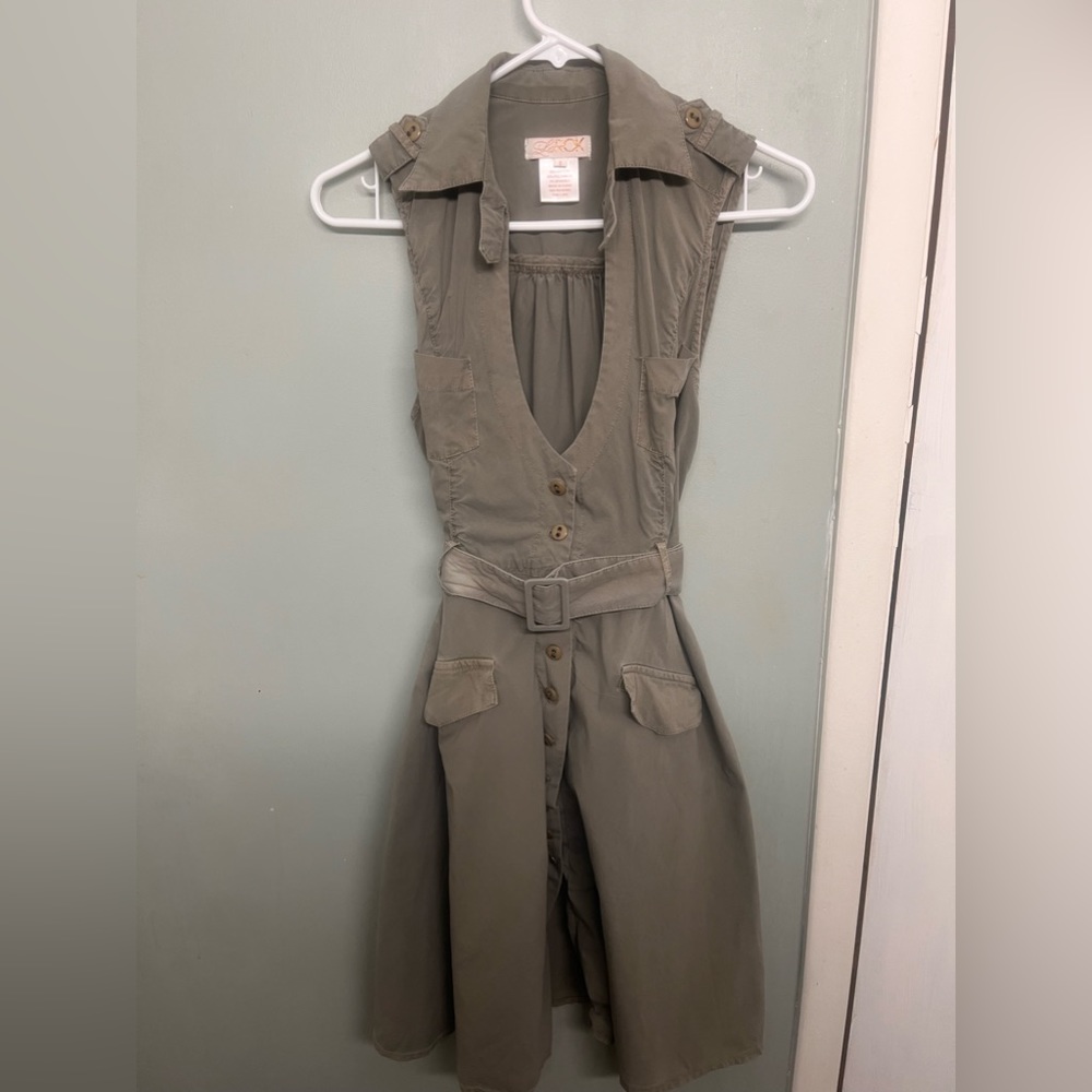 LaRok army green dress